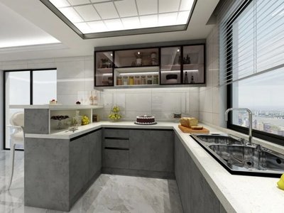 歐普廚衛4U型廚房櫥柜裝修效果圖賞析